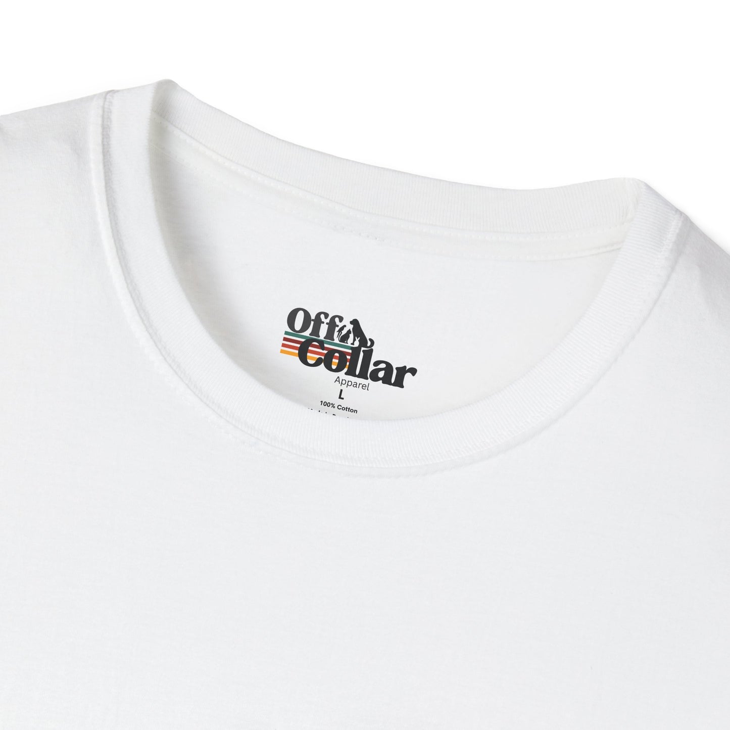 Off Collar Unisex Softstyle T-Shirt, Casual Tee, Graphic Shirt, Everyday Wear, Gift for Him/Her, Streetwear Style