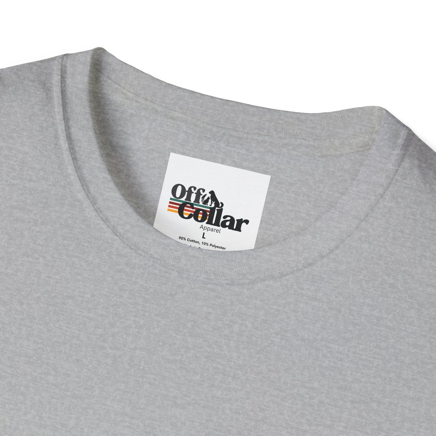 Off Collar Unisex Softstyle T-Shirt, Casual Tee, Graphic Shirt, Everyday Wear, Gift for Him/Her, Streetwear Style