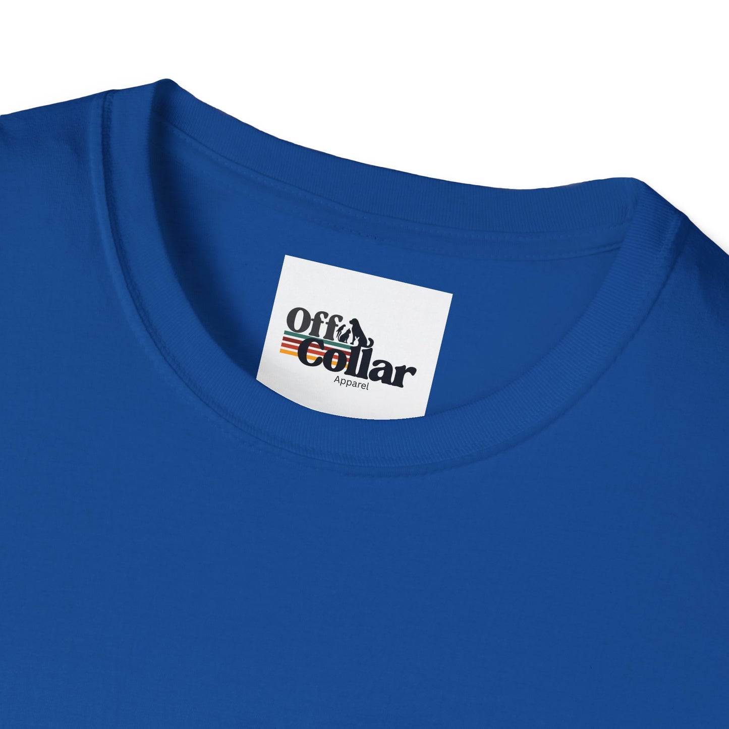 Off Collar Unisex Softstyle T-Shirt, Casual Tee, Graphic Shirt, Everyday Wear, Gift for Him/Her, Streetwear Style