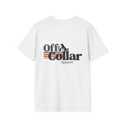 Off Collar Unisex Softstyle T-Shirt, Casual Tee, Graphic Shirt, Everyday Wear, Gift for Him/Her, Streetwear Style